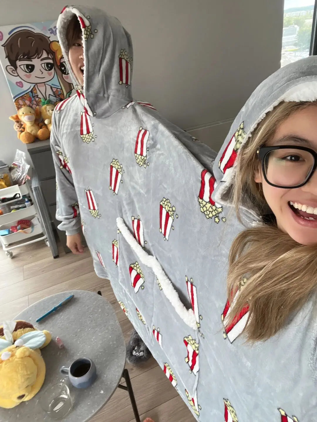 Couples Double Hooded Pullover - Smart Shop (Online Store for wise shoppers)