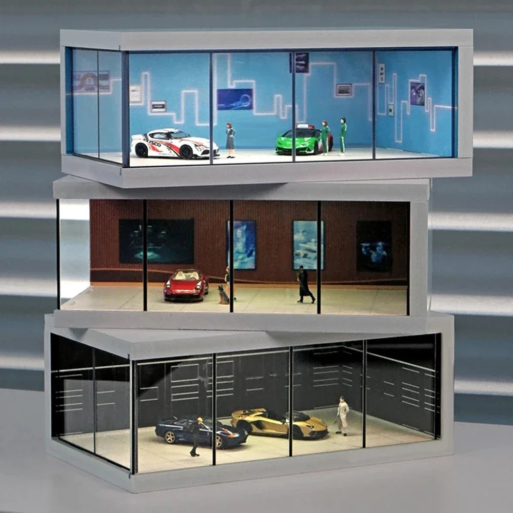 Miniature Car Garage Display - 1 Storey - Smart Shop (Online Store for wise shoppers)