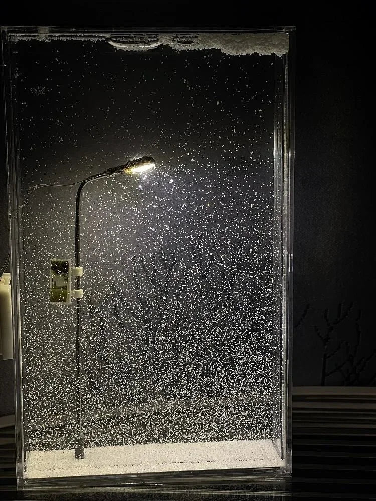 Crystal SnowFall Desktop Decor