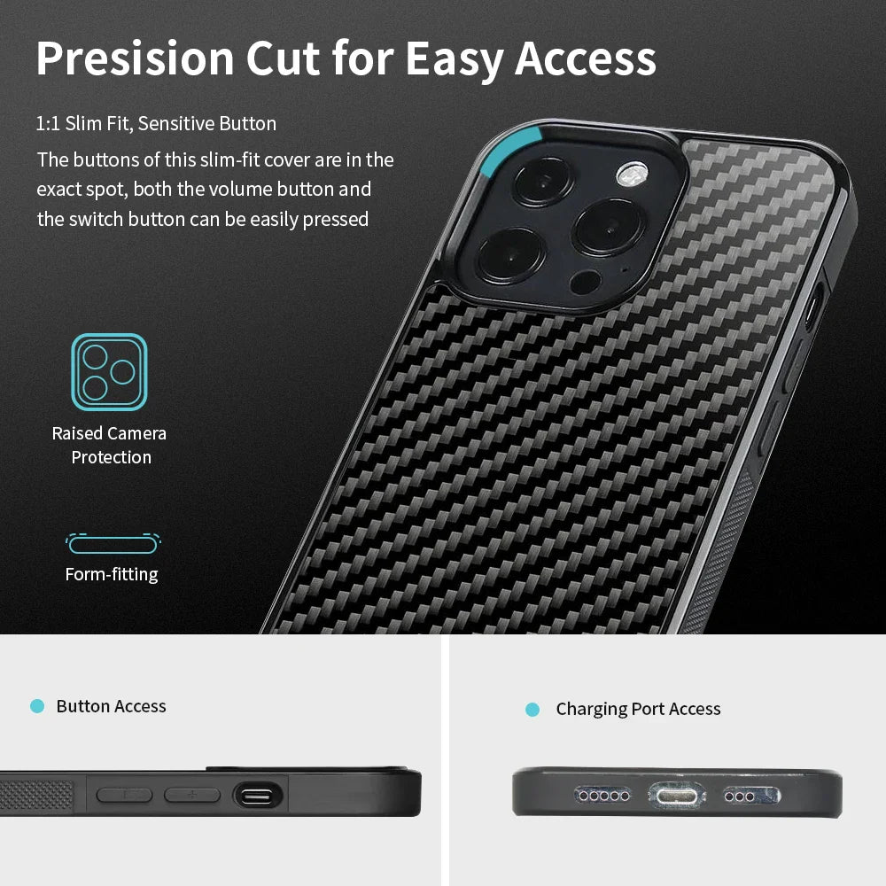 Magsafe Carbon Fiber Shockproof iPhone Case - Smart Shop (Online Store for wise shoppers)