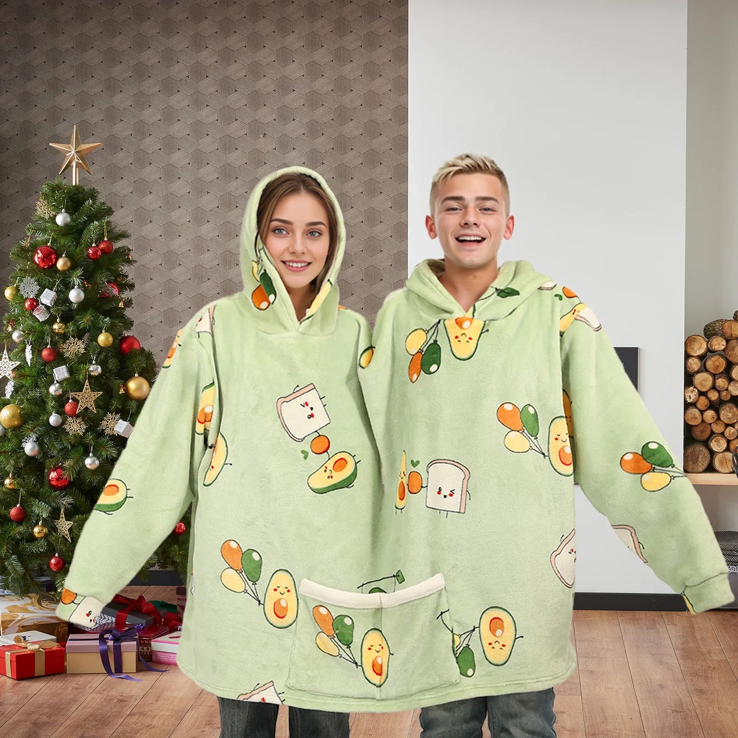 Couples Double Hooded Pullover - Smart Shop (Online Store for wise shoppers)