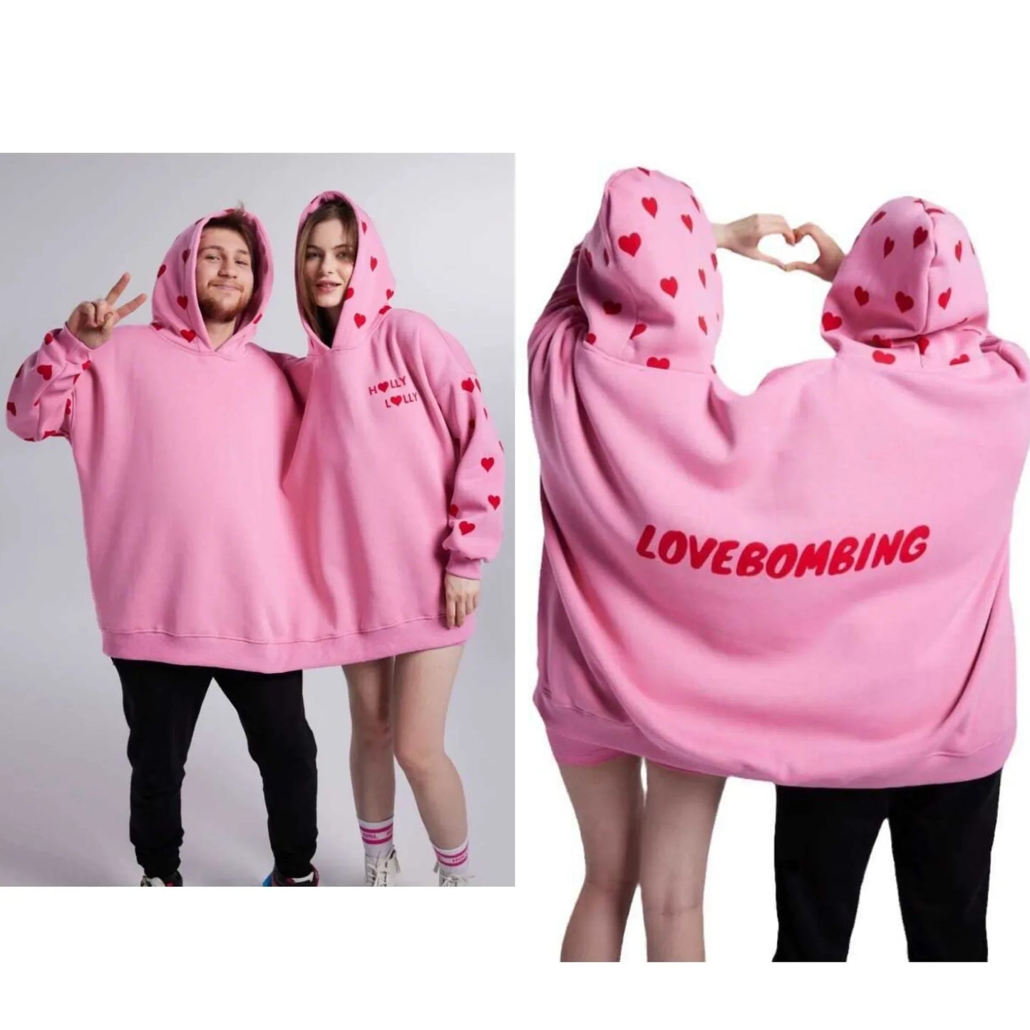 Couples Double Hooded Pullover - Smart Shop (Online Store for wise shoppers)