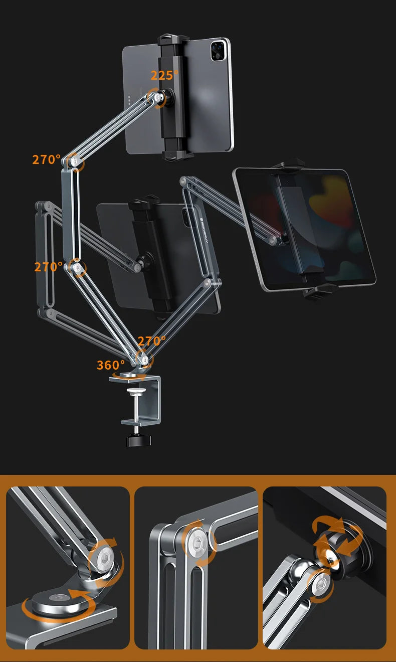 Multifunctional Alloy Desk Tablet Bracket