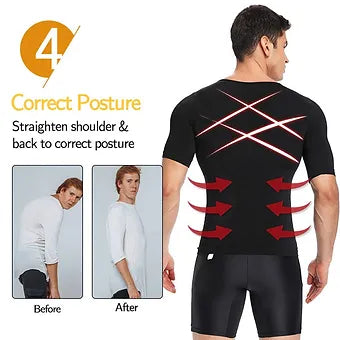 Men's Body Shaper Slimming T-Shirt - Smart Shop (Online Store for wise shoppers) 