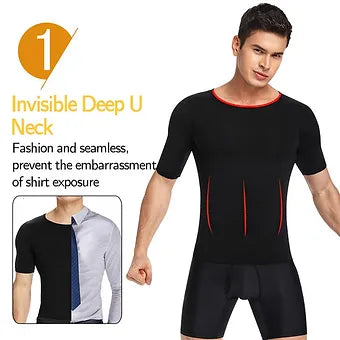 Men's Body Shaper Slimming T-Shirt - Smart Shop (Online Store for wise shoppers) 