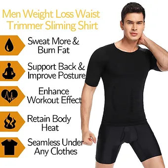 Men's Body Shaper Slimming T-Shirt - Smart Shop (Online Store for wise shoppers) 