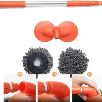 Retractable Rotary Car Wash Mop