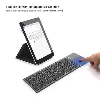 Foldable wireless bluetooth keyboard