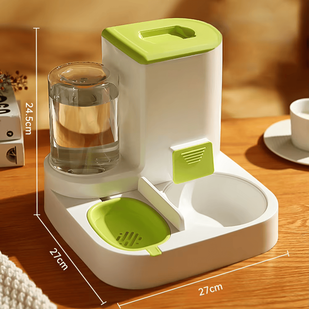 2-in-1 Automatic Cat and Dog Feeder with Water Dispenser