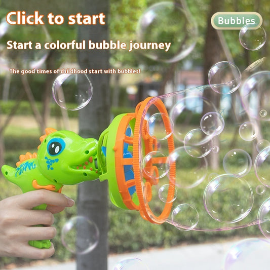 Children's Cartoon Dinosaur Automatic Bubble Blowing Toy