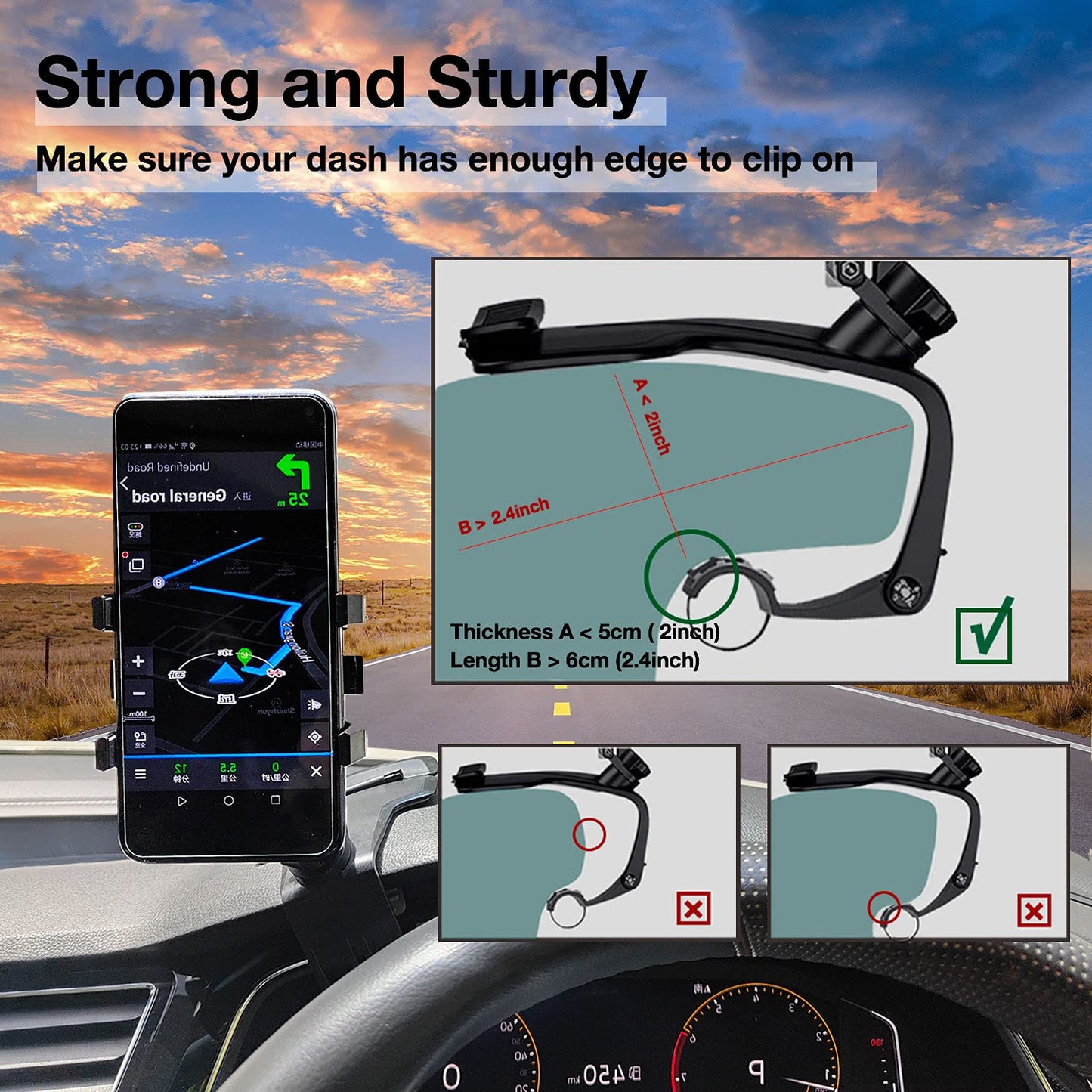 360 Degree Rotatable Car Dashboard Phone Holder - Smart Shop (Online Store for wise shoppers) 