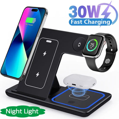 3 in 1 Foldable Wireless Charging Stand - Smart Shop (Online Store for wise shoppers) 