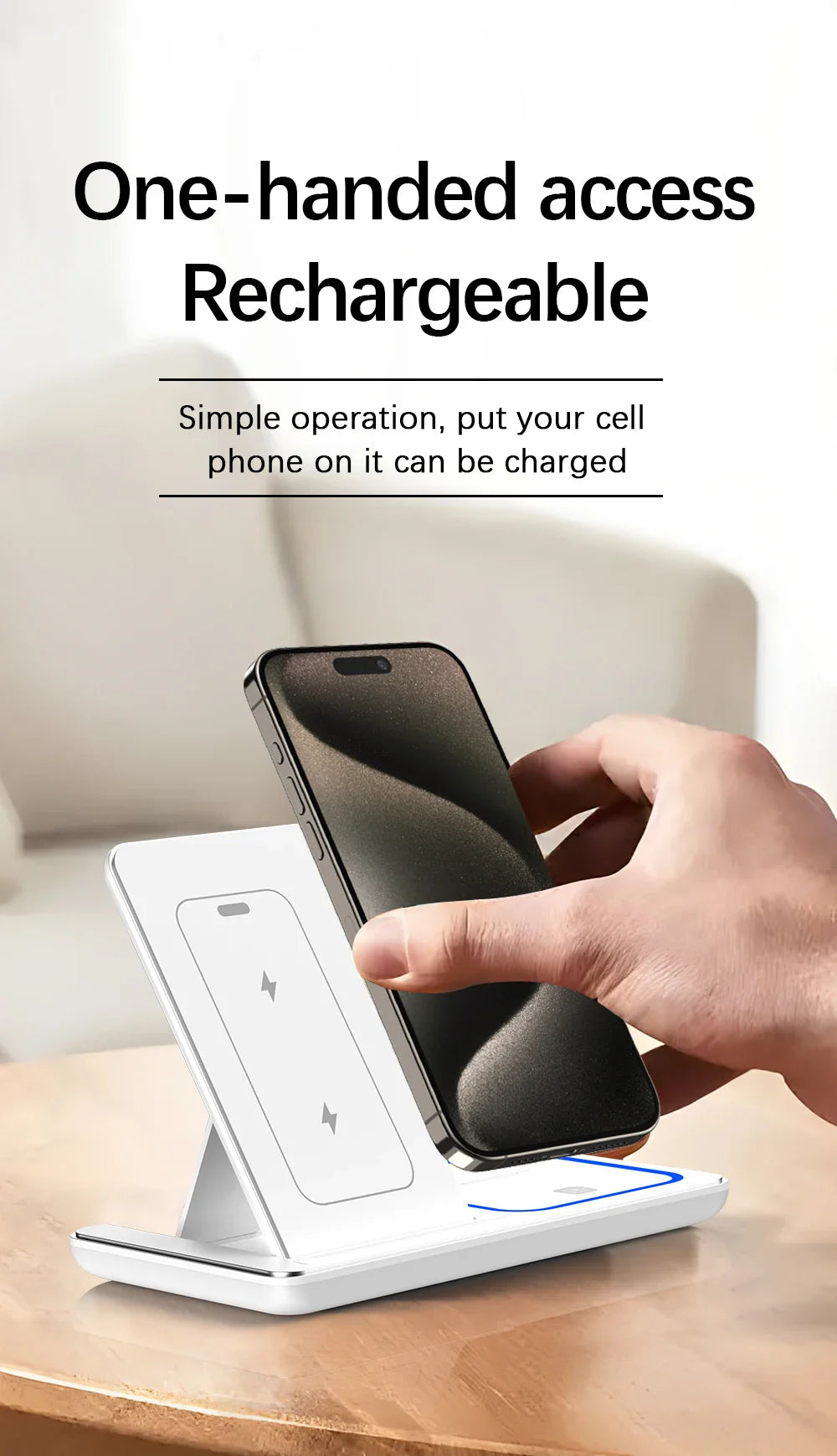 3 in 1 Foldable Wireless Charging Stand - Smart Shop (Online Store for wise shoppers) 