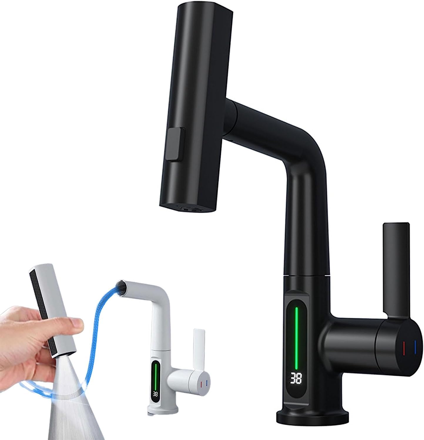 Multifunctional Digital Display Pull-out Faucet - Smart Shop (Online Store for wise shoppers) 