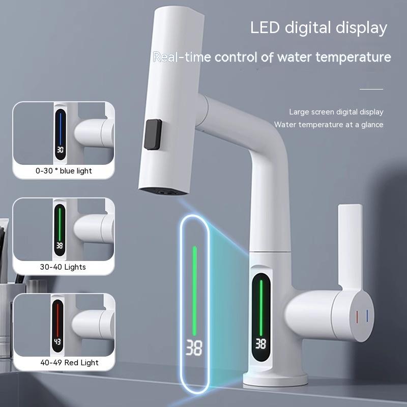 Multifunctional Digital Display Pull-out Faucet - Smart Shop (Online Store for wise shoppers) 