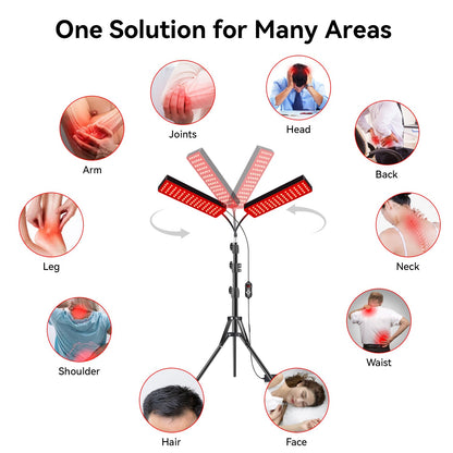 Megelin Red and Infrared Light Therapy Lamp