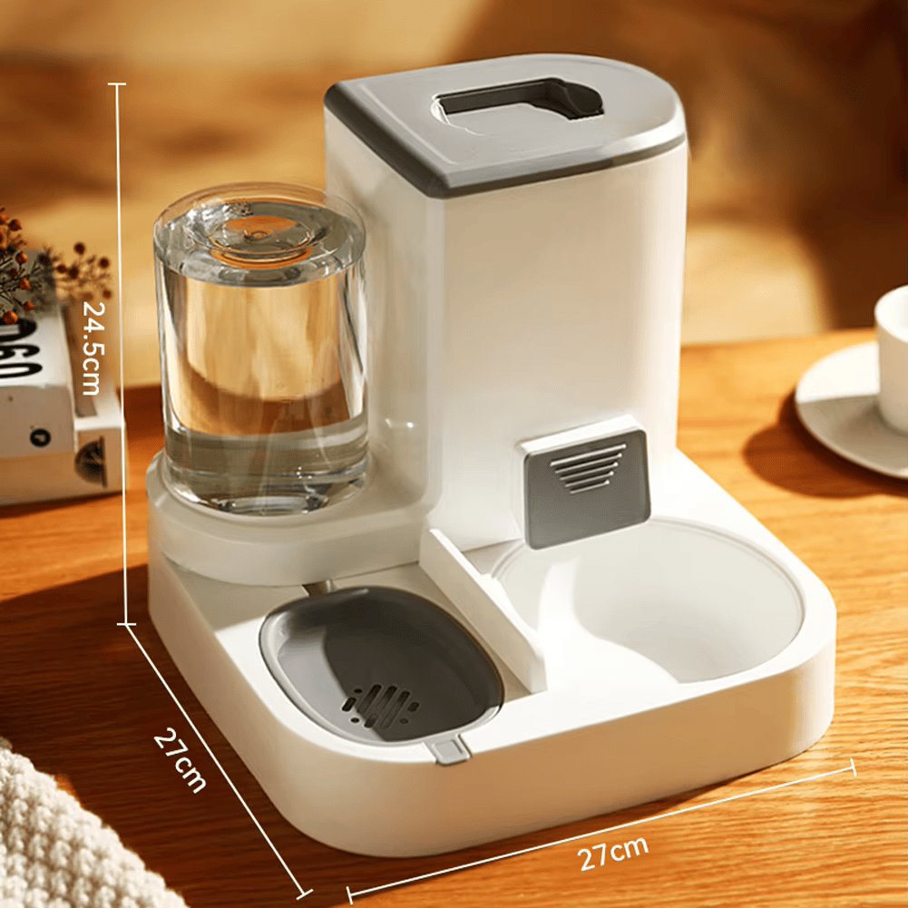 2-in-1 Automatic Cat and Dog Feeder with Water Dispenser