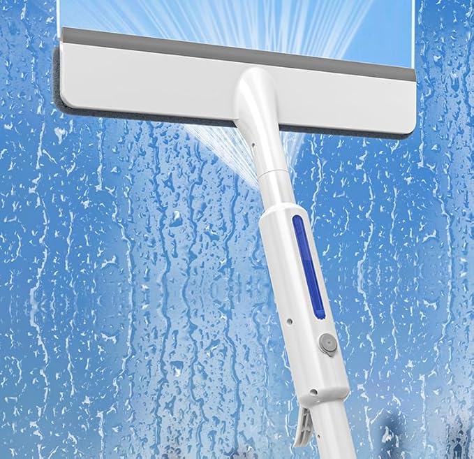 2-in-1 Window Cleaner with Built-In Spray Bottle