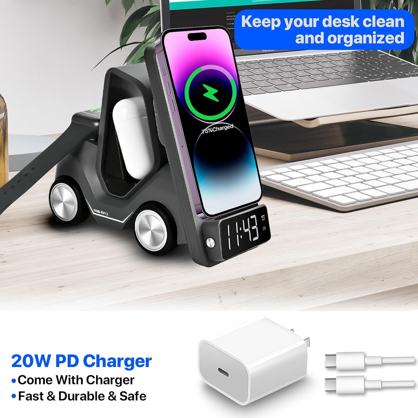 5-IN-1 Wireless Charging Station - Smart Shop (Online Store for wise shoppers) 