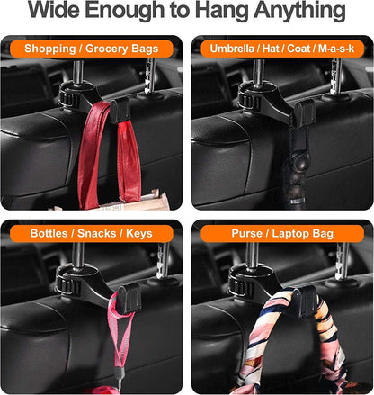 2 in 1 Car Headrest Hidden Hook