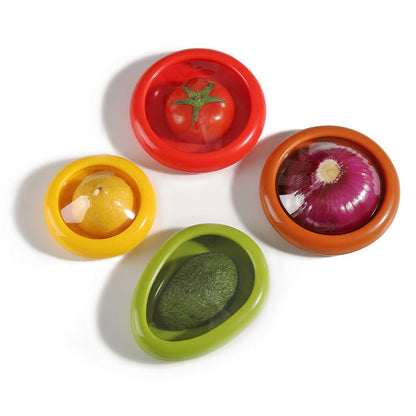 Silicon Fruit & Vegetable Storage Containers (Set of 4)