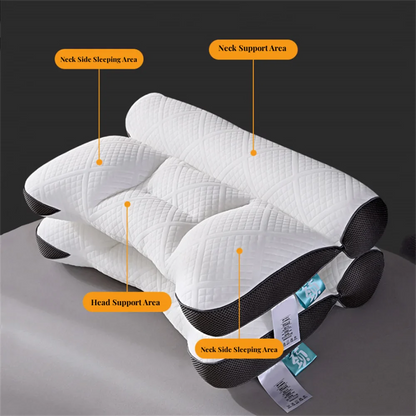 Anti-Traction Zoned Knitted Neck Support Pillow