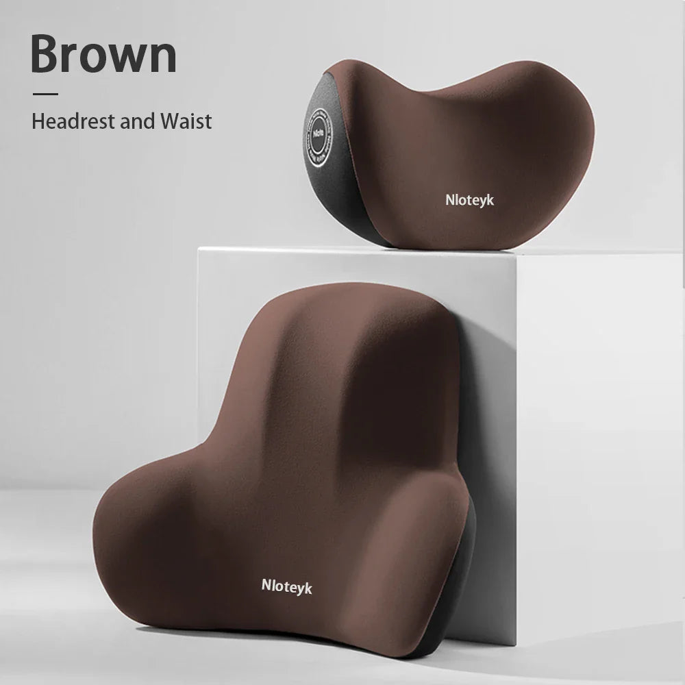 Car Lumbar Support Back Cushion and Neck Pillow