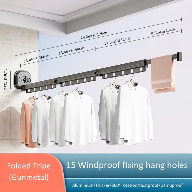 Foldable Wall Mounted Drying Rack - Smart Shop (Online Store for wise shoppers) 