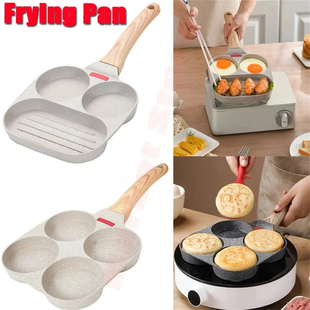 Multifunctional 3 In 1 Non-Stick Frying Pan - Smart Shop (Online Store for wise shoppers) 