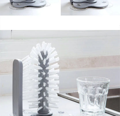 2-in-1 Suction Cup Sink Brush