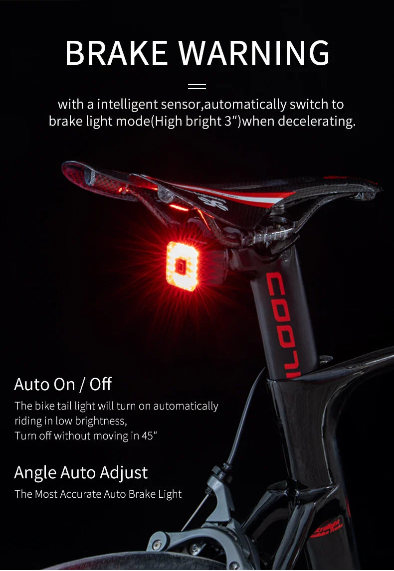 USB Smart Bicycle Brake Tail Light - Smart Shop (Online Store for wise shoppers) 