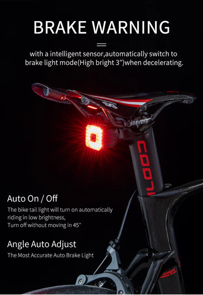 USB Smart Bicycle Brake Tail Light - Smart Shop (Online Store for wise shoppers) 