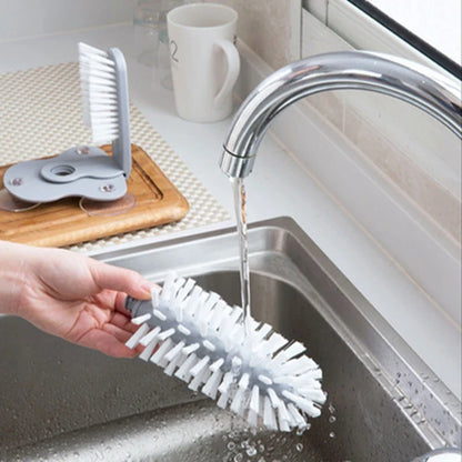 2-in-1 Suction Cup Sink Brush