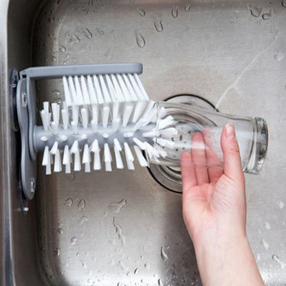 2-in-1 Suction Cup Sink Brush