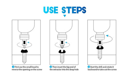 NINDEJIN 4/5/6pcs Damaged Screw Extractor Drill Bit Extractor Drill Set Broken Speed Out Bolt Extractor Bolt Stud Remover Tool