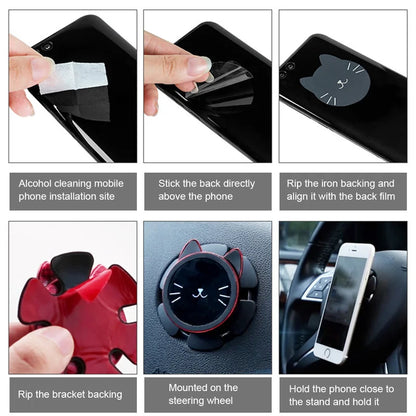 360° Rotation Steering Wheel Magnetic Phone Bracket - Smart Shop (Online Store for wise shoppers) 