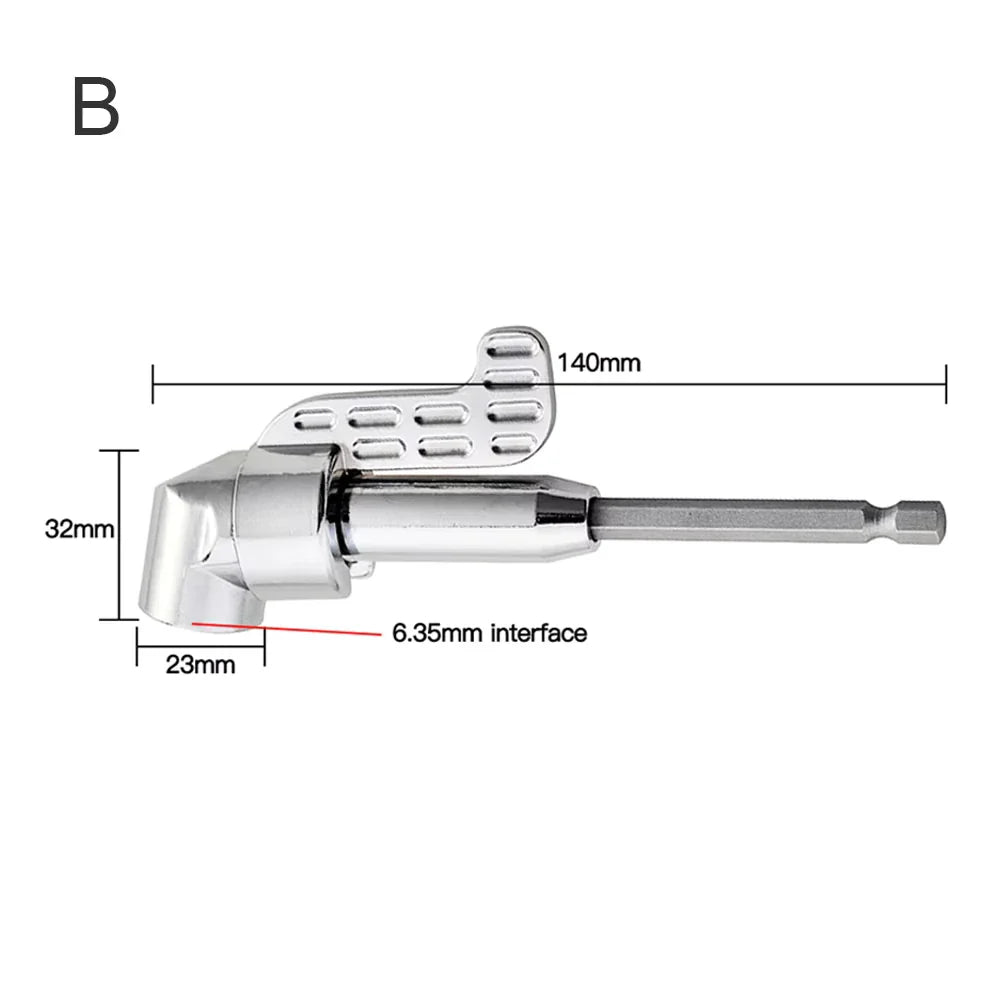 105° Right Angle Drill Attachment - Corner Screwdriver Tool