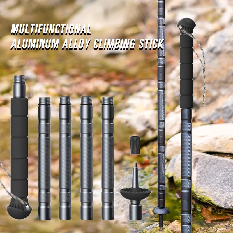 Multifunctional Aluminium Alloy Hiking Stick - Smart Shop (Online Store for wise shoppers) 