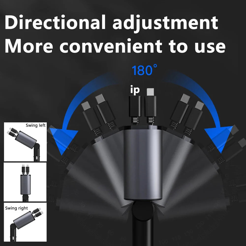 100W 4-in-1 Fast Charging Car Charger with Cigarette Lighter Adapter