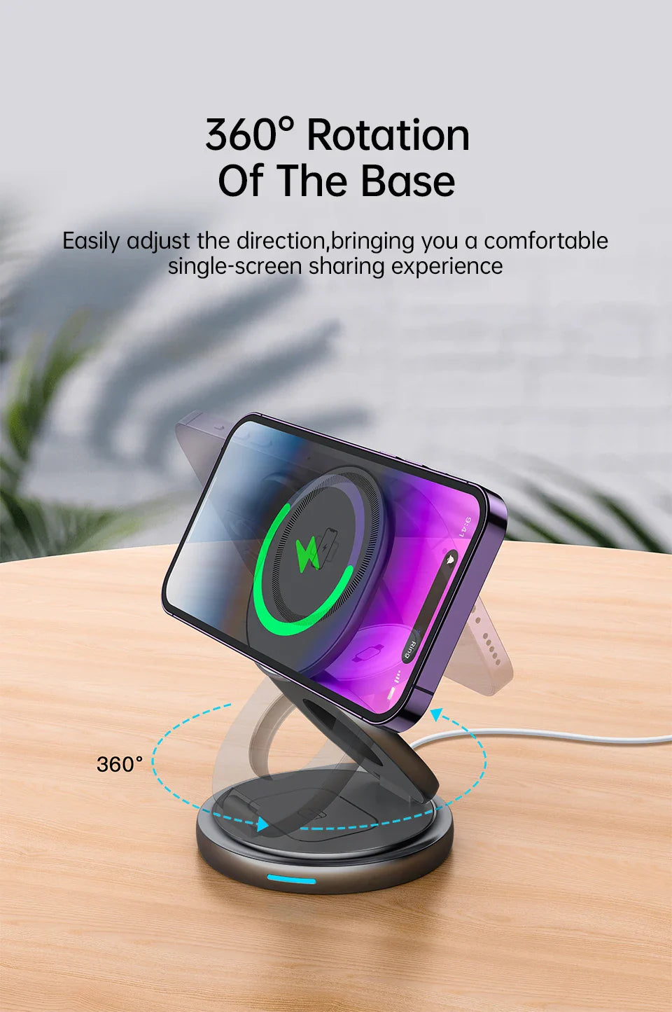 3 in 1 Foldable Magnetic Wireless Charger - Smart Shop (Online Store for wise shoppers) 