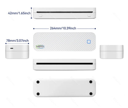 Portable Inkless Bluetooth A4 Thermal Printer - Smart Shop (Online Store for wise shoppers) 