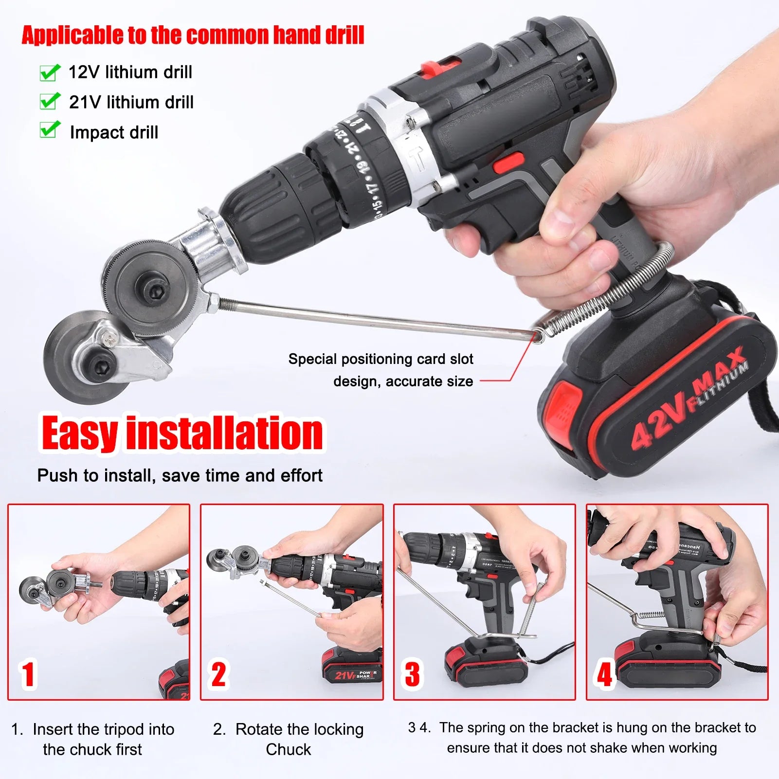 Double Headed Electric Drill Plate Cutter - Smart Shop (Online Store for wise shoppers) 