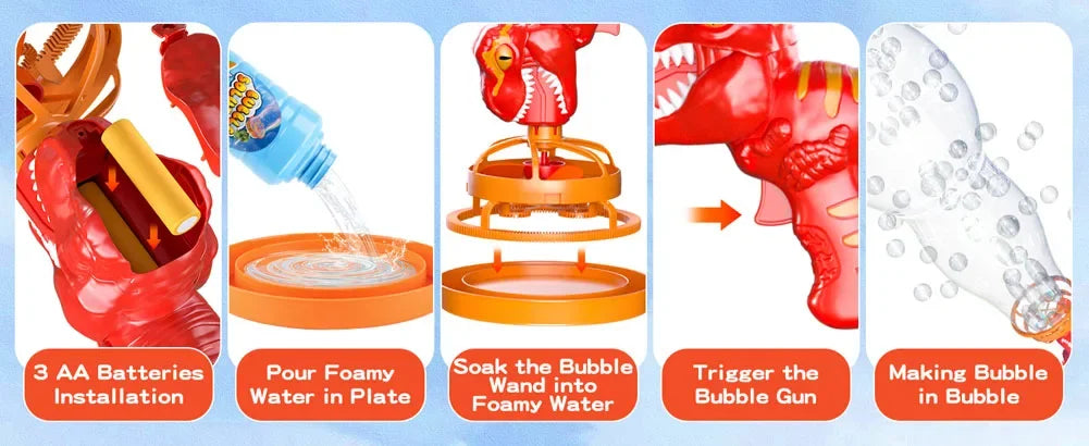 Dinosaur Bubble Gun Machine Toy - Smart Shop (Online Store for wise shoppers) 