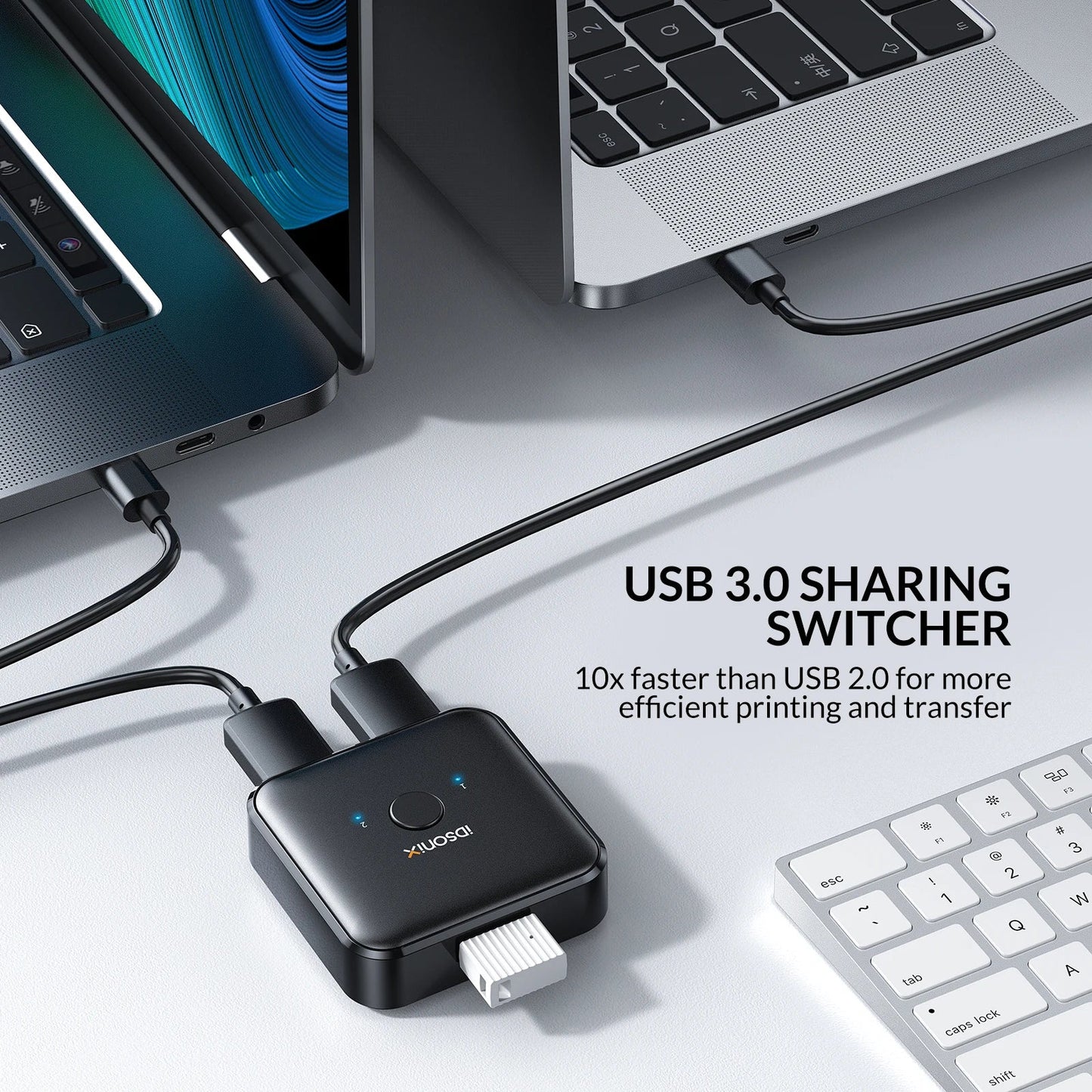 2 In 1 Data Switcher USB HUB - Smart Shop (Online Store for wise shoppers) 