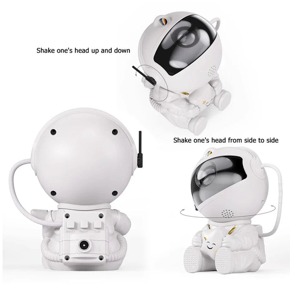 Astronaut Galaxy Star Projector Night Light – LED Nebula Ceiling Lamp