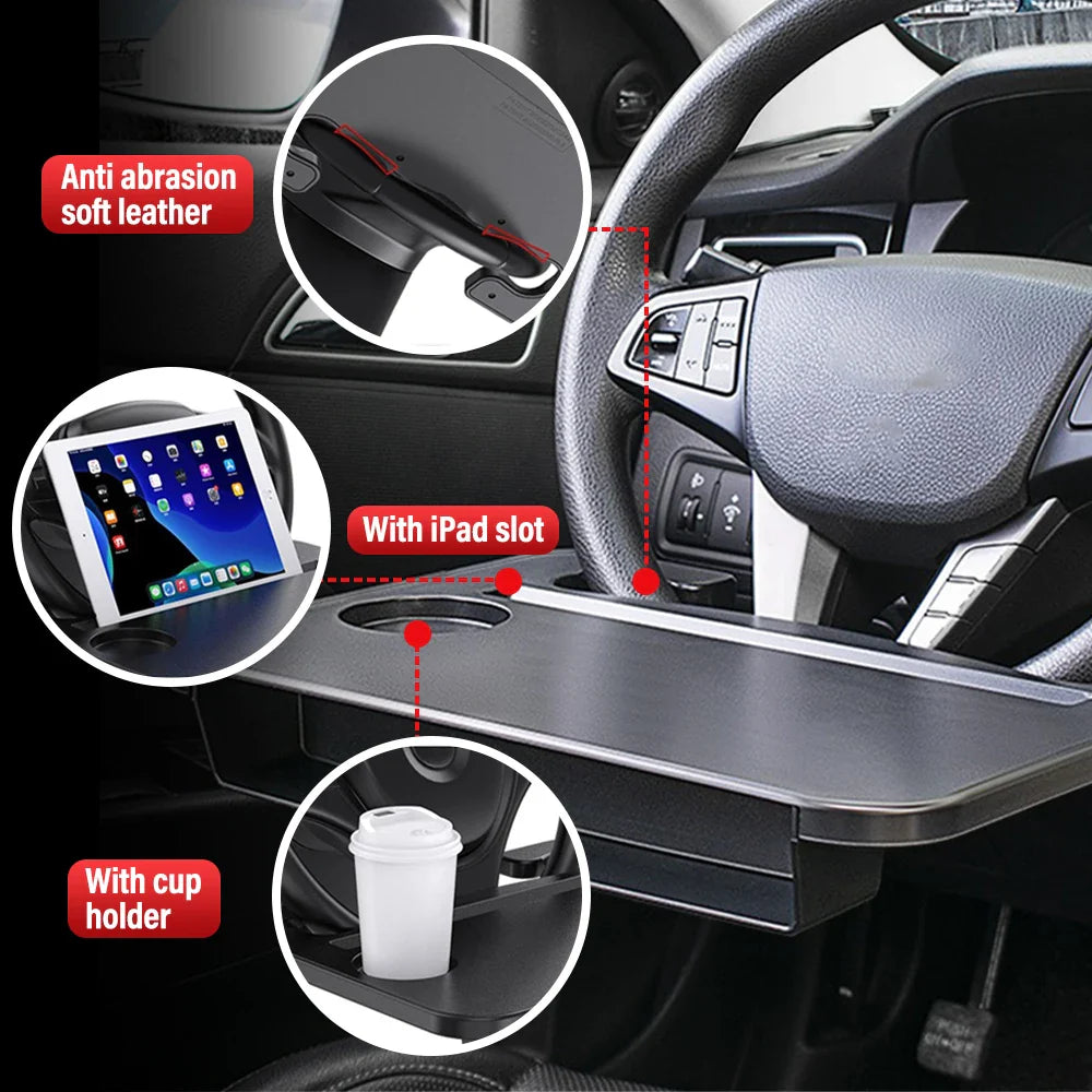 2 In 1 Car Steering Dine with Seat Gap Organizer - Smart Shop (Online Store for wise shoppers) 