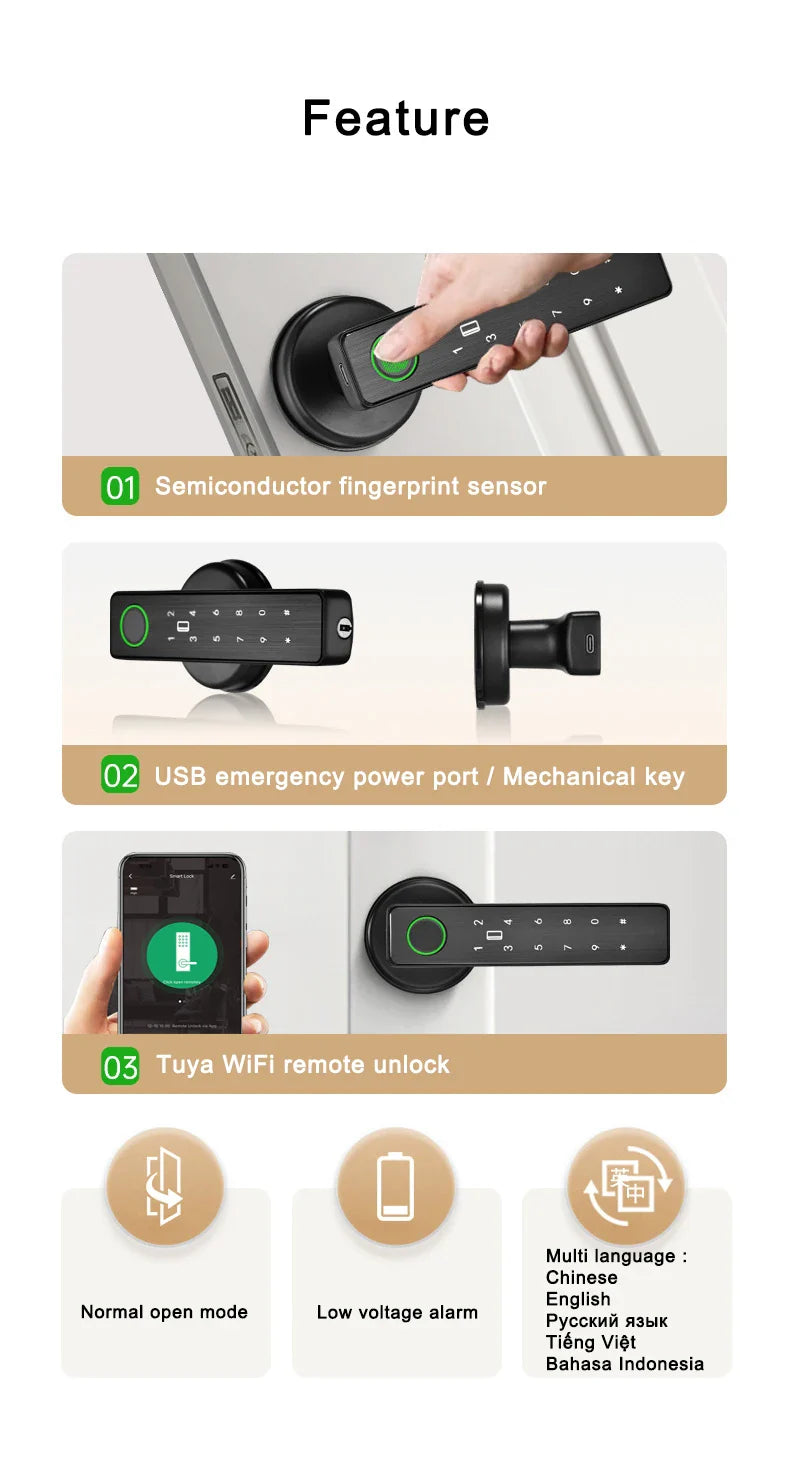 Smart Fingerprint Door Lock - Smart Shop (Online Store for wise shoppers) 