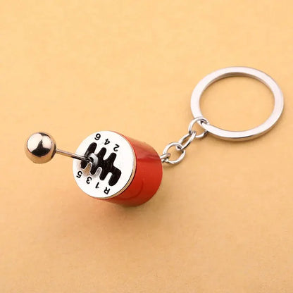 Six-Speed Gear Shift Car Keychain Pendant