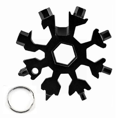 18-in-1 Snowflake Multi-Tool - Versatile Stainless Steel Gadget for All Your Needs