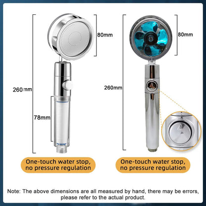 Turbocharged  Rotating Shower